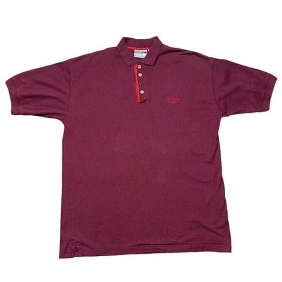 Reebok Other - Vintage Rebook Golf Polo Shirt Mens Large Logo Short Sleeve 100% Cotton